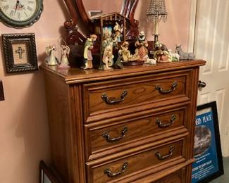   Rustic Southwestern Oak 5 Drawer Chest