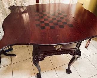 Vintage Drop Leaf Game Table.