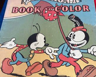 Mickey Mouse Coloring Book 1932 and 1934