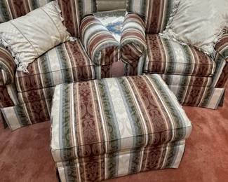 Ethan Allen chairs and ottoman