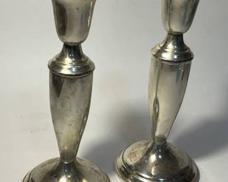 Sterling candle holders 
