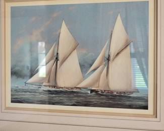 Sailing ships framed prints