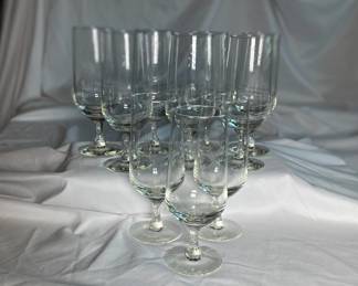 Clear Crystal Water Goblets 10 Reserve $25