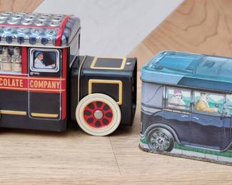 2 Vintage Container Tins