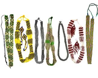 Beaded necklaces from Swaziland