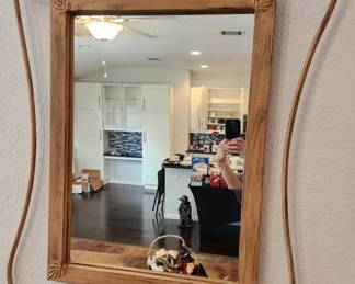Mirror With Scalloped Frame