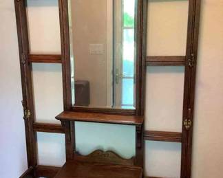 Vintage Oak Hall Tree