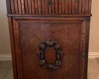 Antique Chair Side Chest