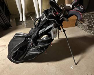 Set of golf clubs