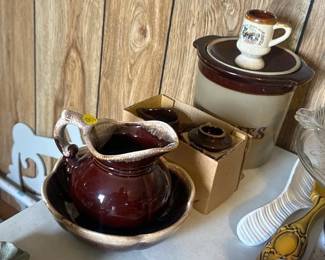 SMALL MCCOY BOWL AND PITCHER , COOKIE JAR , ETC