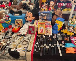 Mickey Mouse memorabilia ***ENTIRE MICKEY COLLECTION IS $4,000 sold only in entirety until Saturday at 9am—at this time can be priced separately if not sold as a collection on Thursday or Friday. 