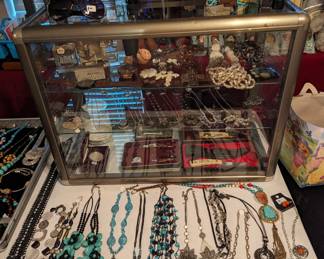 Jewelry, perfumes, knives