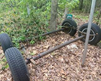 Extra heavy duty. 7500 lbs. axels.  6 lugs. $500 pair or B.O.