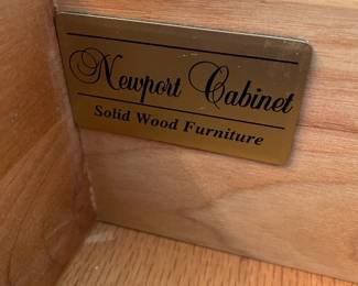  Newport Cabinet Solid Wood                                                       
20 1/2 deep 68 long 38 1/2 tall