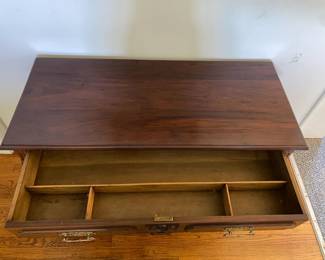 20" deep, 45" wide, 30" tall on wheels