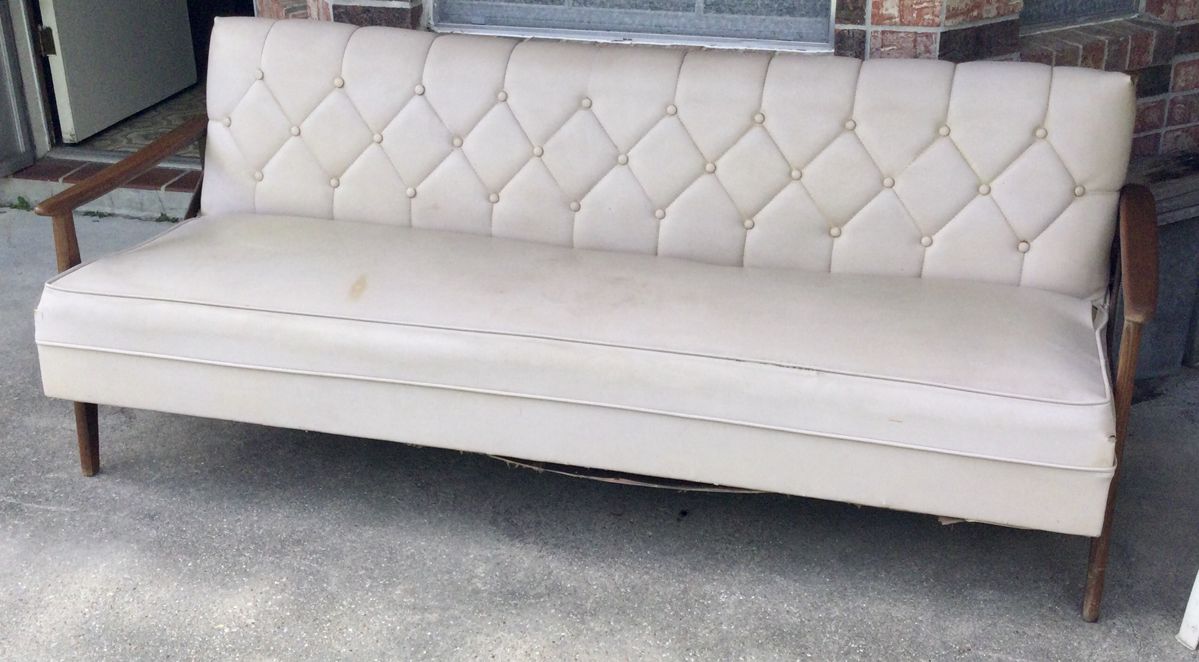Retro danish modern couch. Available for purchase now, $200.00