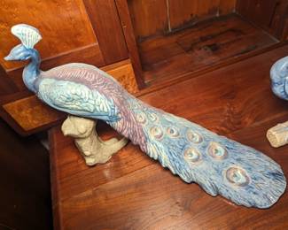 Madeline Originals Pottery Peacocks