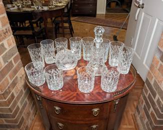 Cut Crystal Decanters and Glassware