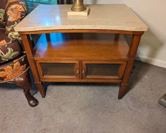 MCM "Pudding Stone" End Table