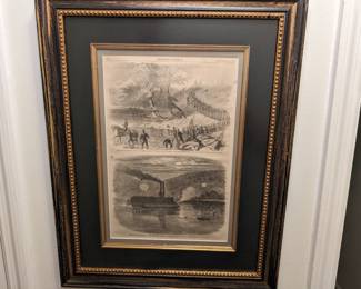 Harpers Magazine Framed Pages