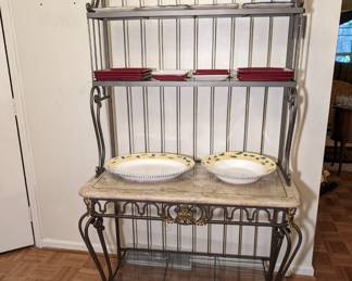 Wrought Iron Baker's Rack