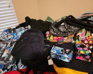 Lots of Vera Bradley Bags - All Sizes - Still has tags on them!