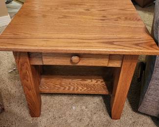 Amish Side Table with 1 Drawer - We have 2