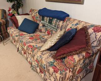 Floral print sofa