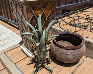 Various pots and planters