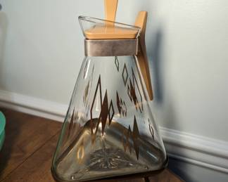 MCM Triangle carafe with stand