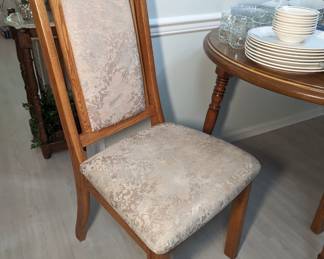 Upholstered kitchen chairs, set of 6