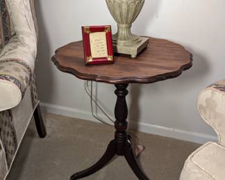 Piecrust side table
