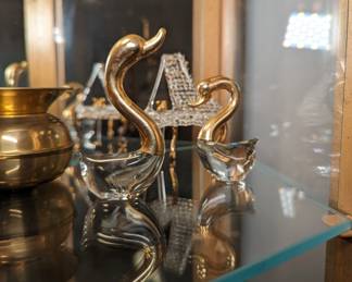 Glass and gold miniatures