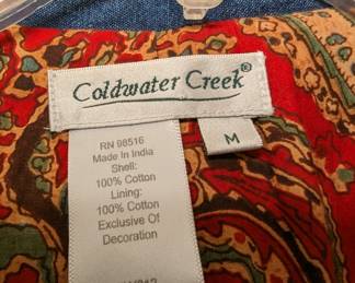 Coldwater Creek demin jacket