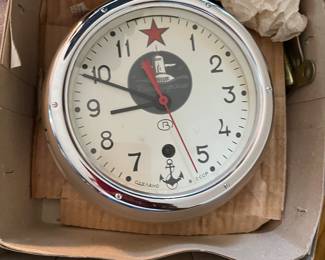 vintage RussianSoviet Submarine Clock