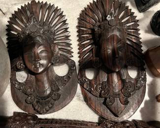 Indonesian Carved Faces