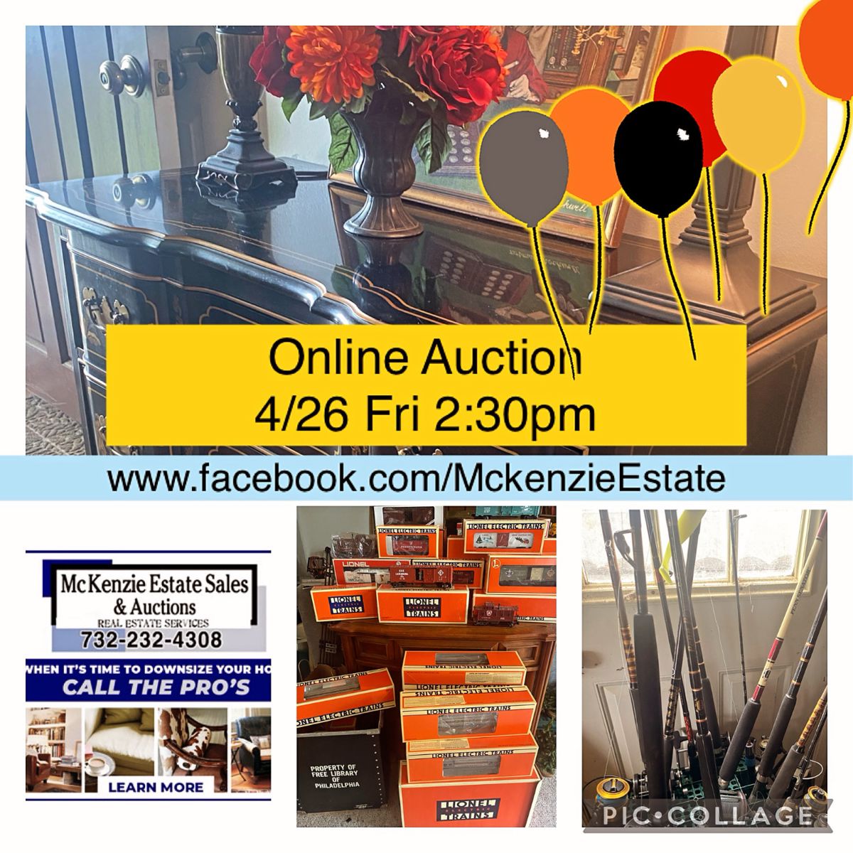 McKenzie Estate Sales & Auctions ONLINE starts on 4/26/2024