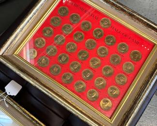 Presidential Hall of Fame Coin framed set