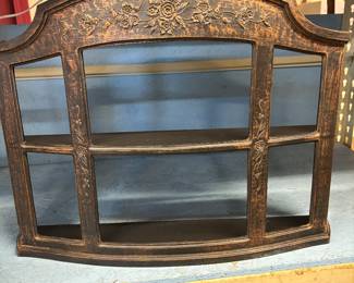 Nice metal curio shelf