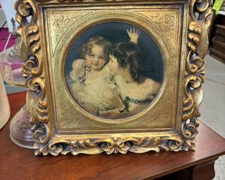 Another beautifully framed victorian print of “The Calmady Children” by Thomas Lawrence a child prodigy who supported his family for over 40 years painting. 