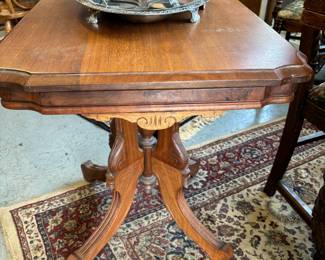 Another walnut Victorian table.