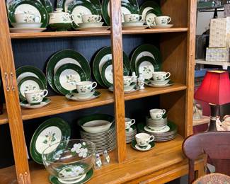 "Jade" Homer Laughlin China Service for 12 with accessories