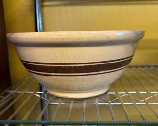 Another great yellow ware Bowl with brown bands