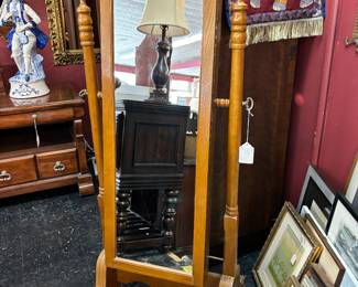 Here is the stand alone full length mirror that makes into a jewelry chest