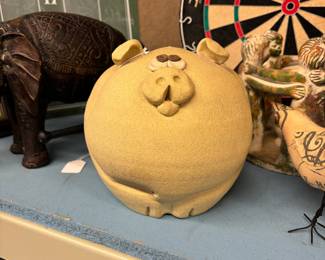 Studio Art Pottery Piggy Bank