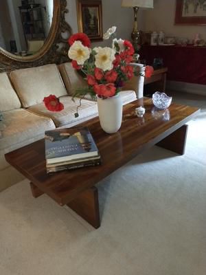 Mid century coffee table solid wood 