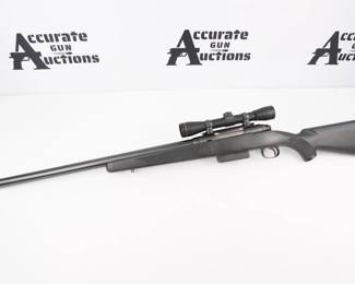 Make: Savage Arms
Model: 210
Caliber: 12 GA
Action: Bolt
Barrel: 24
Bore: Bright
Serial # E654595
Condition: Excellent
The Savage Arms Model 210 is a bolt-action shotgun chambered for 12 gauge This shotgun features a 24 inch barrel and Leupold m8-4x shotgun scope. This is a great firearm if you hunt with slugs! 7.8 LBS. This shotgun is in excellent condition showing normal signs of use and wear.
