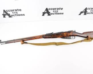Make: MOSIN
Model: M91/38
Caliber: 7.62X54R
Action: Bolt
Barrel: 30
Bore: Frosty
Serial # 9130407020
Condition: Good
This M91/38 is a Bolt Action Rifle chambered in 7.52x54R and features a 30 inch Barrel. This Rifle is in Good condition showing signs of use and wear.
