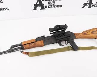 Make: C.N. ROMARM
Model: GP/WASR-10-63
Caliber: 7.62x39mm
Action: Semi
Barrel: 16.5
Bore: Shiny
Serial # 1984 ph31116
Condition: Excellent
What exactly is a GP WASR-10/63? Well, the "GP" means "General Purpose" During the assault rifle ban for imported rifles (1989-present), the WASR-10 was imported with a thumbhole stock, no bayonet lug, and used a single-stack, ten-round magazine. After the sunset of the Federal Assault Weapons Ban (1994-2004), however, these imported rifles could be reconverted back into "non-sporting" rifles once in the United States. The GP WASR-10/63 is such a version which makes it, more or less, a Pm. Md. 63 minus the full-auto. This Rifle is chambered in 7.62x39 and features a 16.5 inch barrel paired with a Center Point sight. This Rifle comes with No Mag and is in Excellent condition showing normal signs of use and wear. 