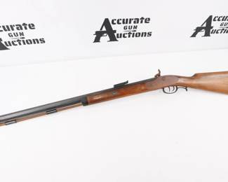 Make: Conneticut Valley Arms
Model: Gamester-Hawkens
Caliber: .54 BP
Action: Percussion
Barrel: 28
Bore: Dark
Serial # 632371
Condition: Good
"This CVA Gamester-Hawken percussion Rifle is chambered for .54 and features a 28 inch barrel. This Rifle is in Good condition showing normal signs of use, rust and wear. 